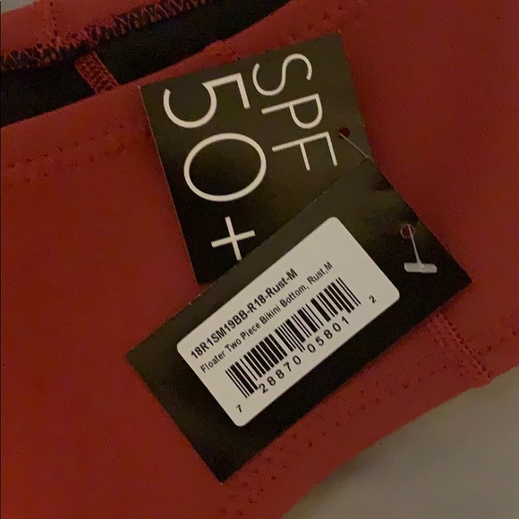 Cynthia Rowley Floater Bikini Bottom Rust - Picture 2 of 5